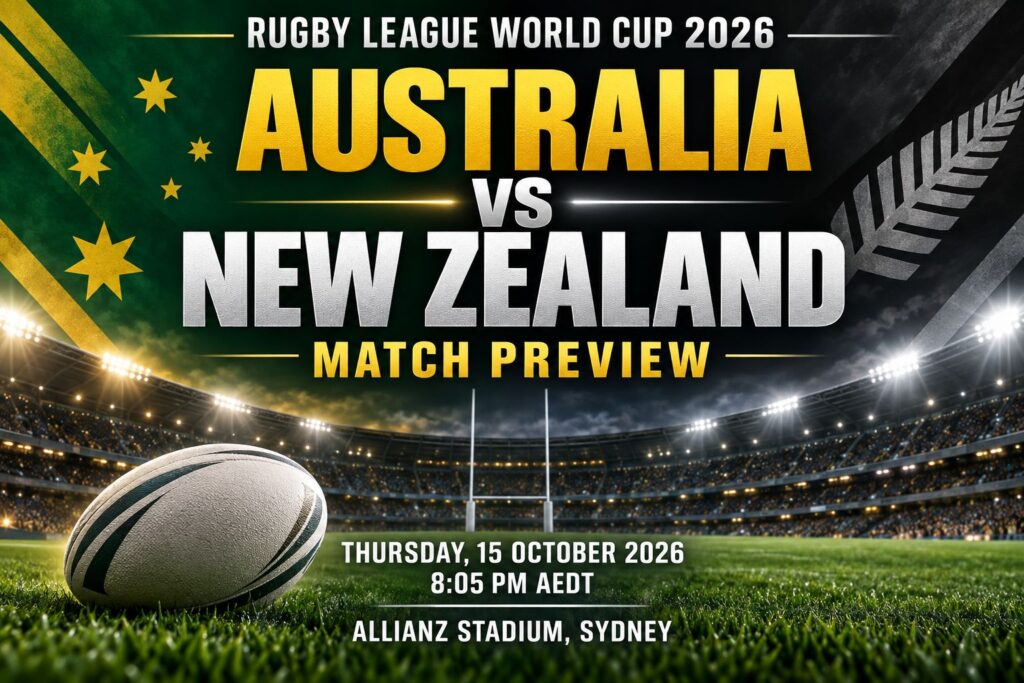 Australia vs New Zealand Rugby League World Cup 2026: Date, Time, Venue and Preview